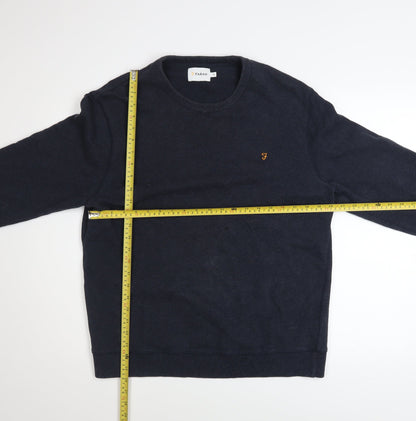 Mens UK Size XL Farah Blue Pullover Sweatshirt