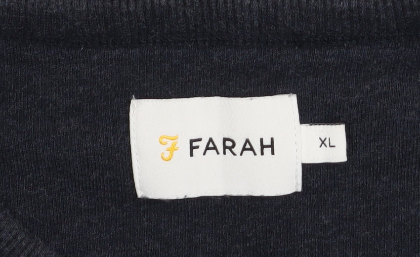 Mens UK Size XL Farah Blue Pullover Sweatshirt