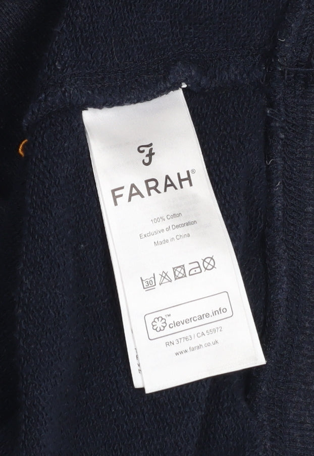 Mens UK Size XL Farah Blue Pullover Sweatshirt
