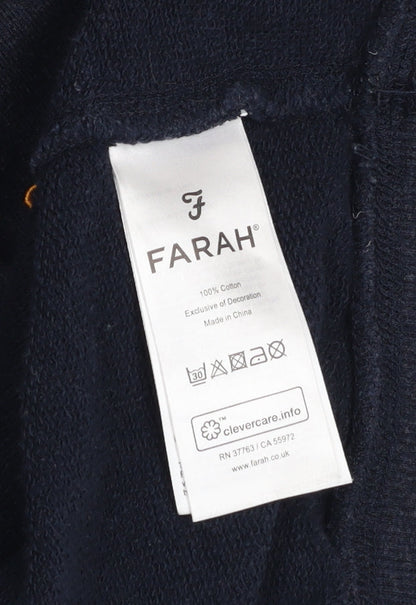 Mens UK Size XL Farah Blue Pullover Sweatshirt
