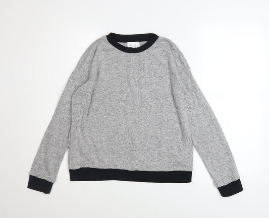 Womens UK Size S Topshop Grey Pullover Sweatshirt