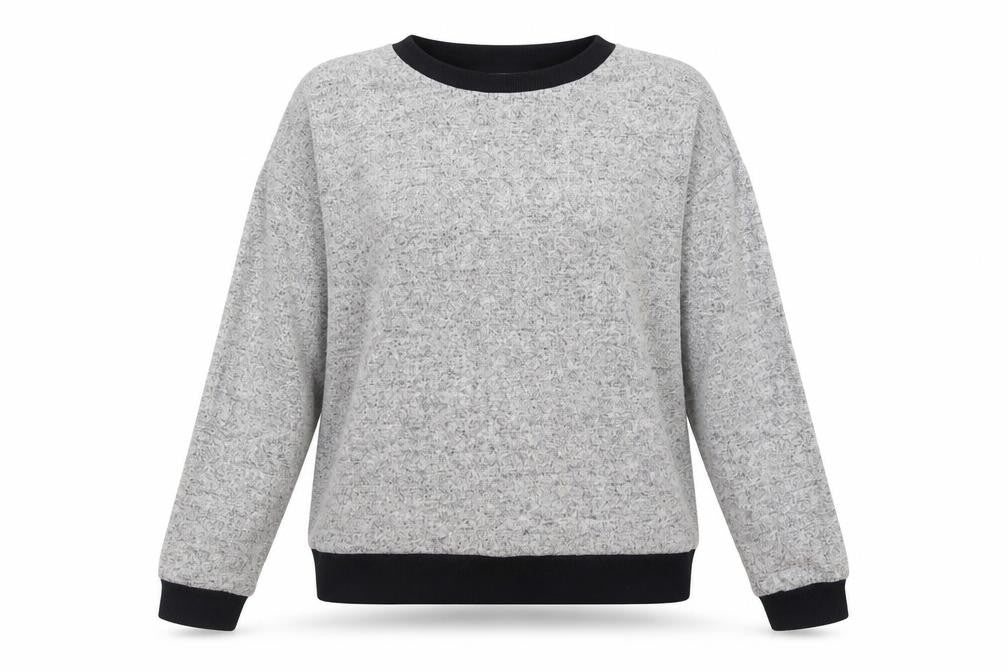 Womens UK Size S Topshop Grey Pullover Sweatshirt