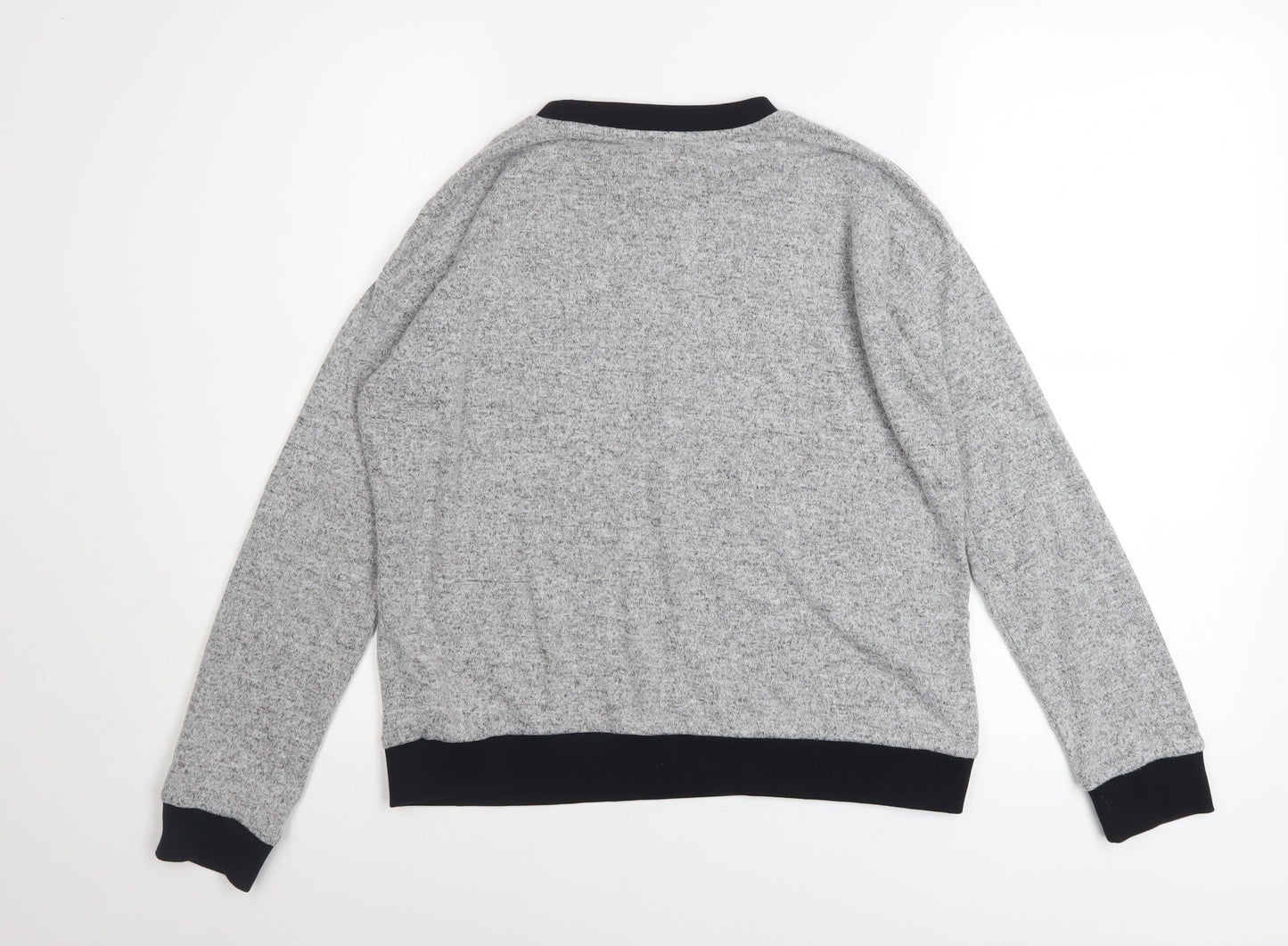Womens UK Size S Topshop Grey Pullover Sweatshirt