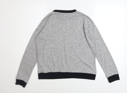 Womens UK Size S Topshop Grey Pullover Sweatshirt