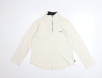 Womens UK Size 12 Maine New England Ivory Pullover Sweatshirt