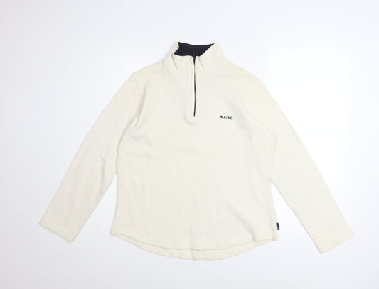 Womens UK Size 12 Maine New England Ivory Pullover Sweatshirt