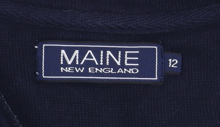 Womens UK Size 12 Maine New England Ivory Pullover Sweatshirt