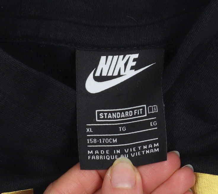 Boys UK Size XL Nike Black Pullover Hoodie