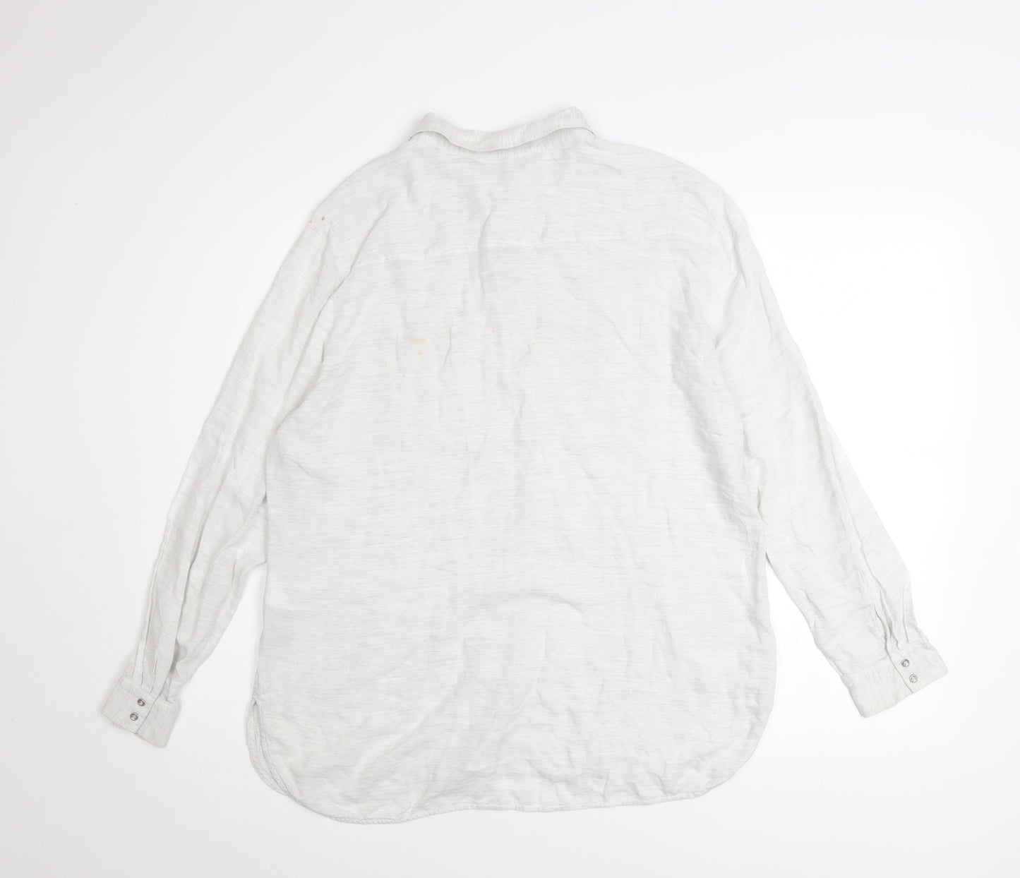 Womens UK Size 16 Mint Velvet White Basic Button-Up