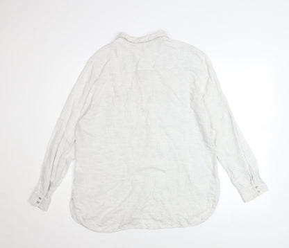 Womens UK Size 16 Mint Velvet White Basic Button-Up
