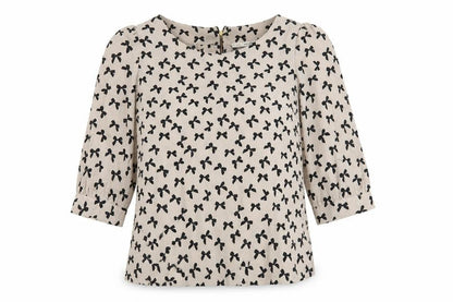 Womens UK Size 12 NEXT Beige Basic Blouse