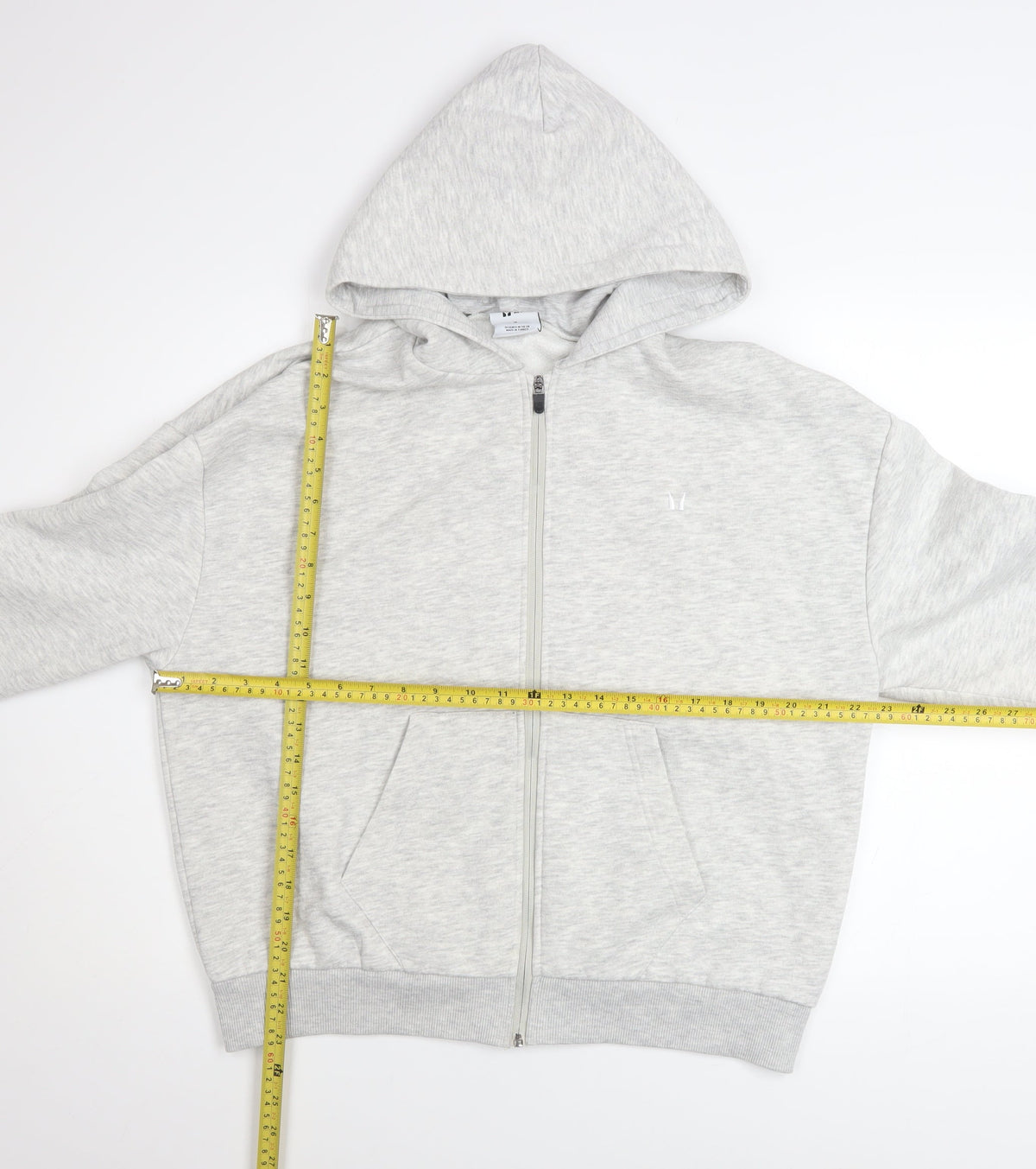 Mens UK Size M MP Grey Full Zip Hoodie