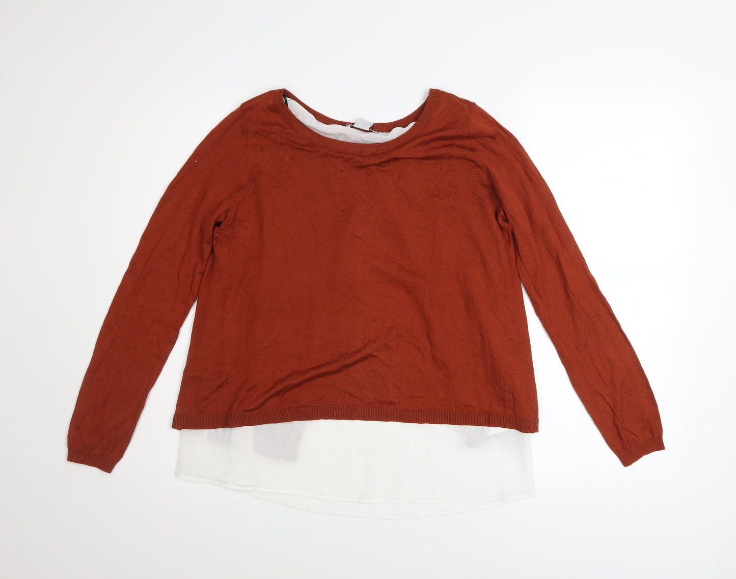 Womens UK Size S H&M Brown Pullover Jumper