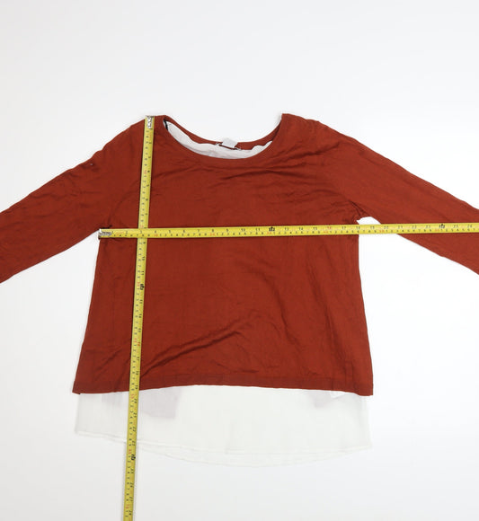 Womens UK Size S H&M Brown Pullover Jumper