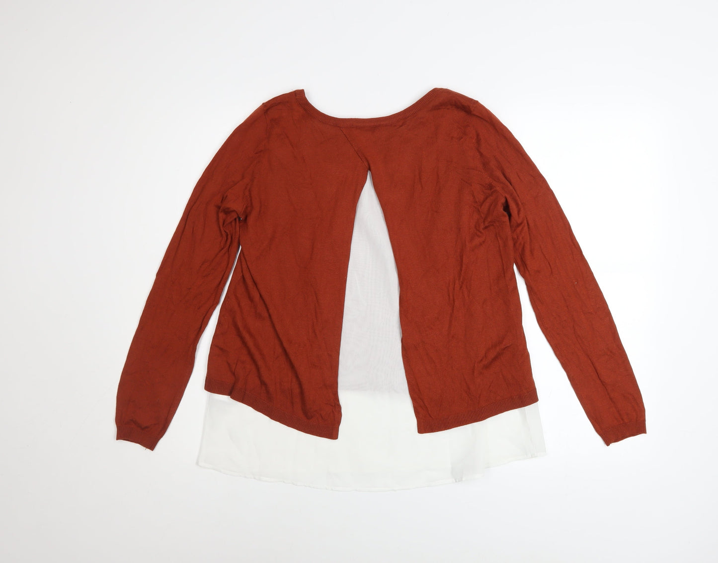 Womens UK Size S H&M Brown Pullover Jumper