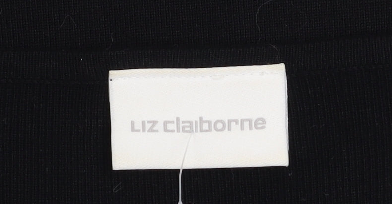 Womens UK Size S Liz Claiborne Black Pullover Jumper