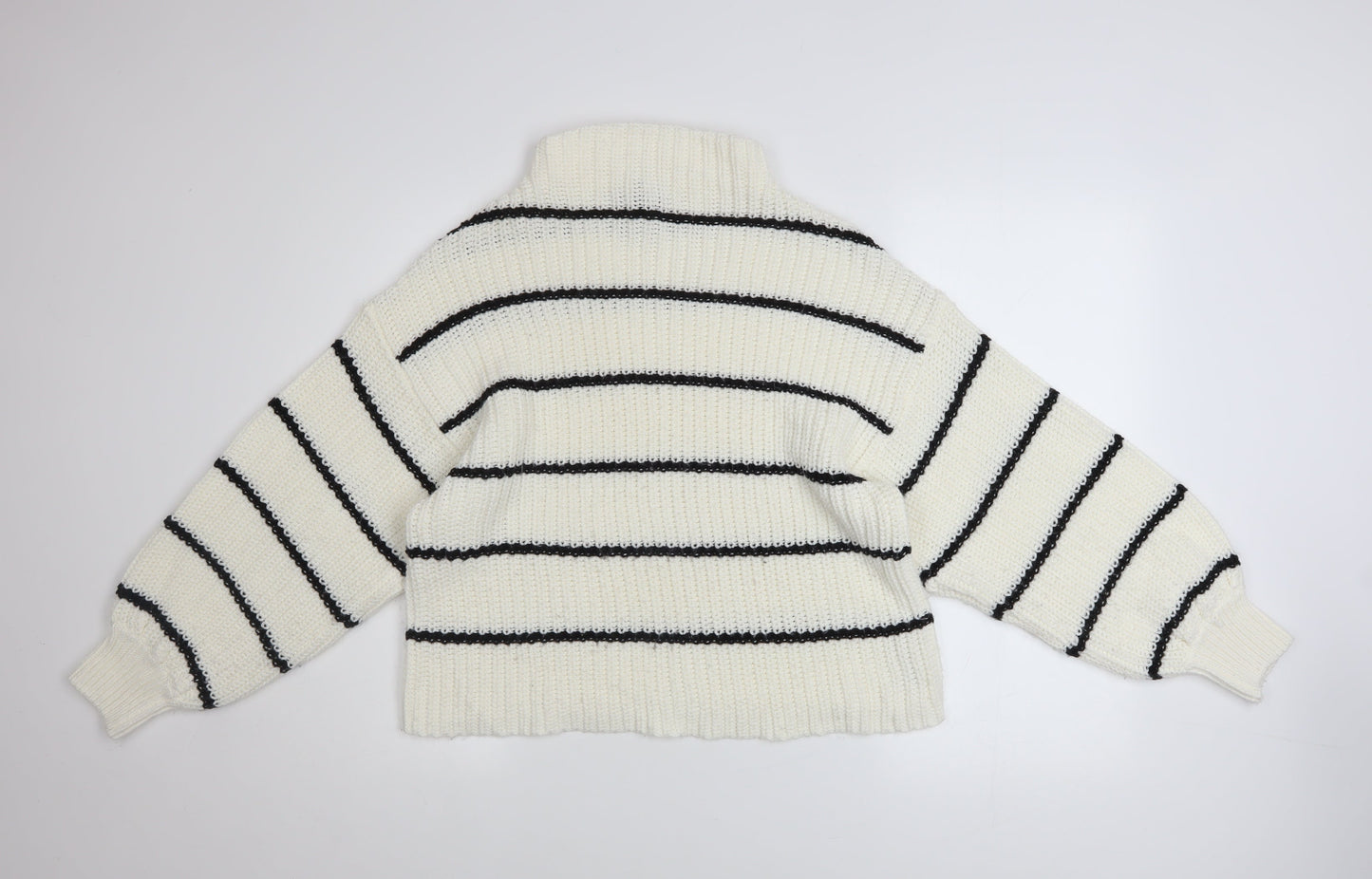 Womens UK Size M New Look White Pullover Jumper