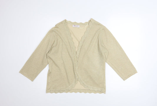 Womens UK Size L Bonmarché Beige Cardigan Jumper