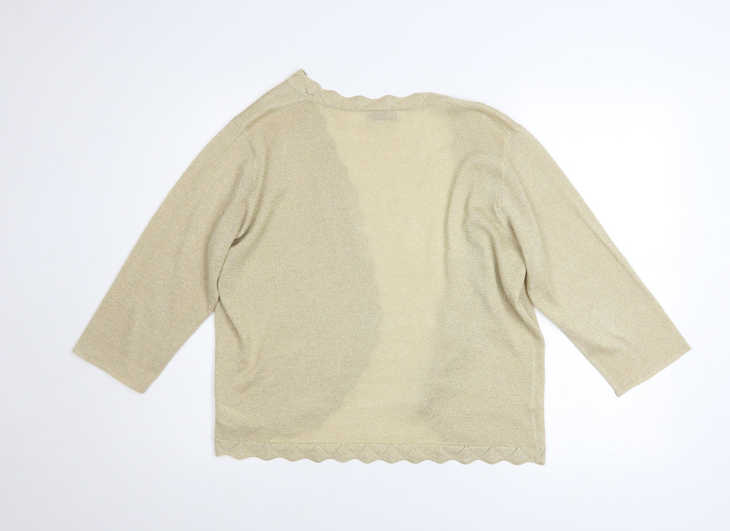 Womens UK Size L Bonmarché Beige Cardigan Jumper