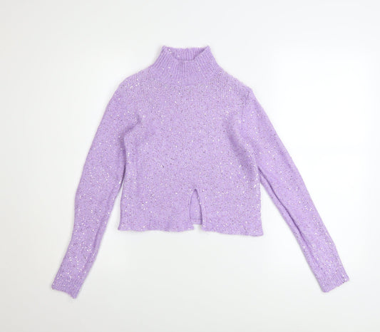 Womens UK Size 8 Massimo Dutti Purple Pullover Jumper
