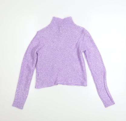 Womens UK Size 8 Massimo Dutti Purple Pullover Jumper