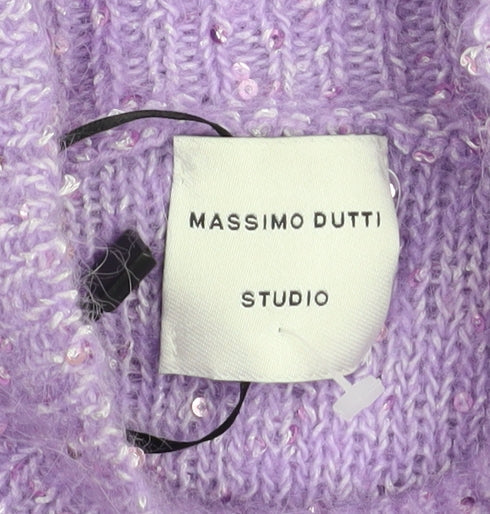 Womens UK Size 8 Massimo Dutti Purple Pullover Jumper