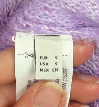Womens UK Size 8 Massimo Dutti Purple Pullover Jumper