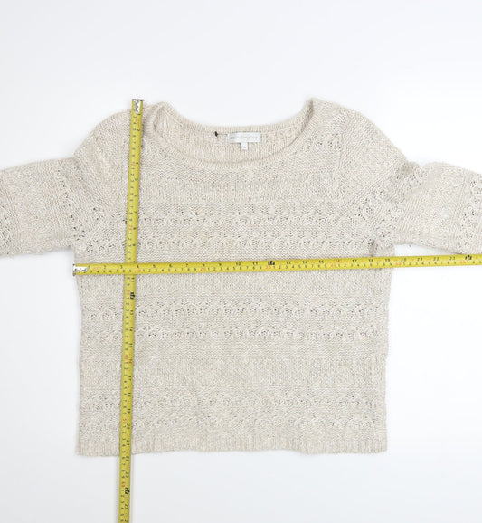 Womens UK Size 14 John Rocha Beige Pullover Jumper