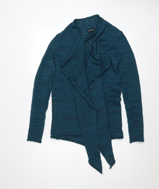 Womens UK Size M Express Blue Cardigan Jumper