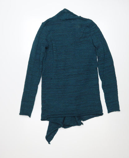 Womens UK Size M Express Blue Cardigan Jumper