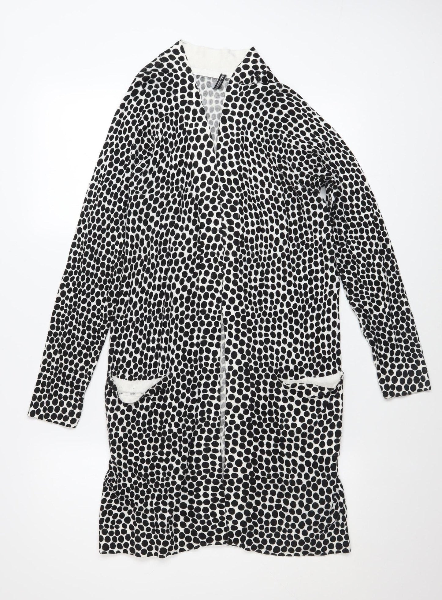 Womens UK Size 8/10 Capsule Black Cardigan Jumper