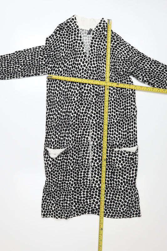 Womens UK Size 8/10 Capsule Black Cardigan Jumper