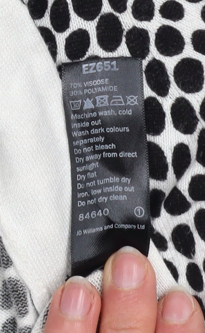 Womens UK Size 8/10 Capsule Black Cardigan Jumper