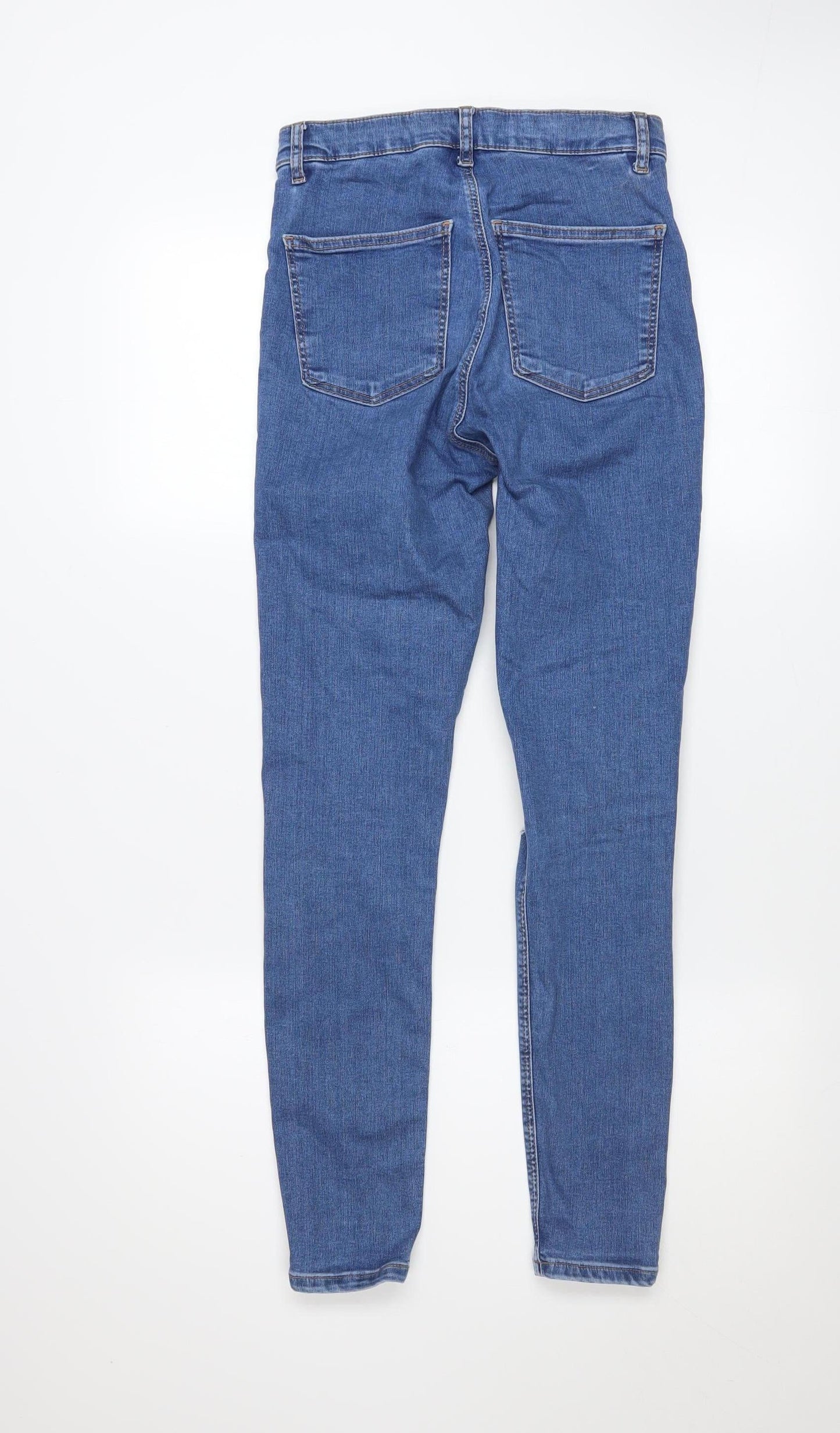Womens UK Size 10 Topshop Slim Fit Skinny Blue Jeans