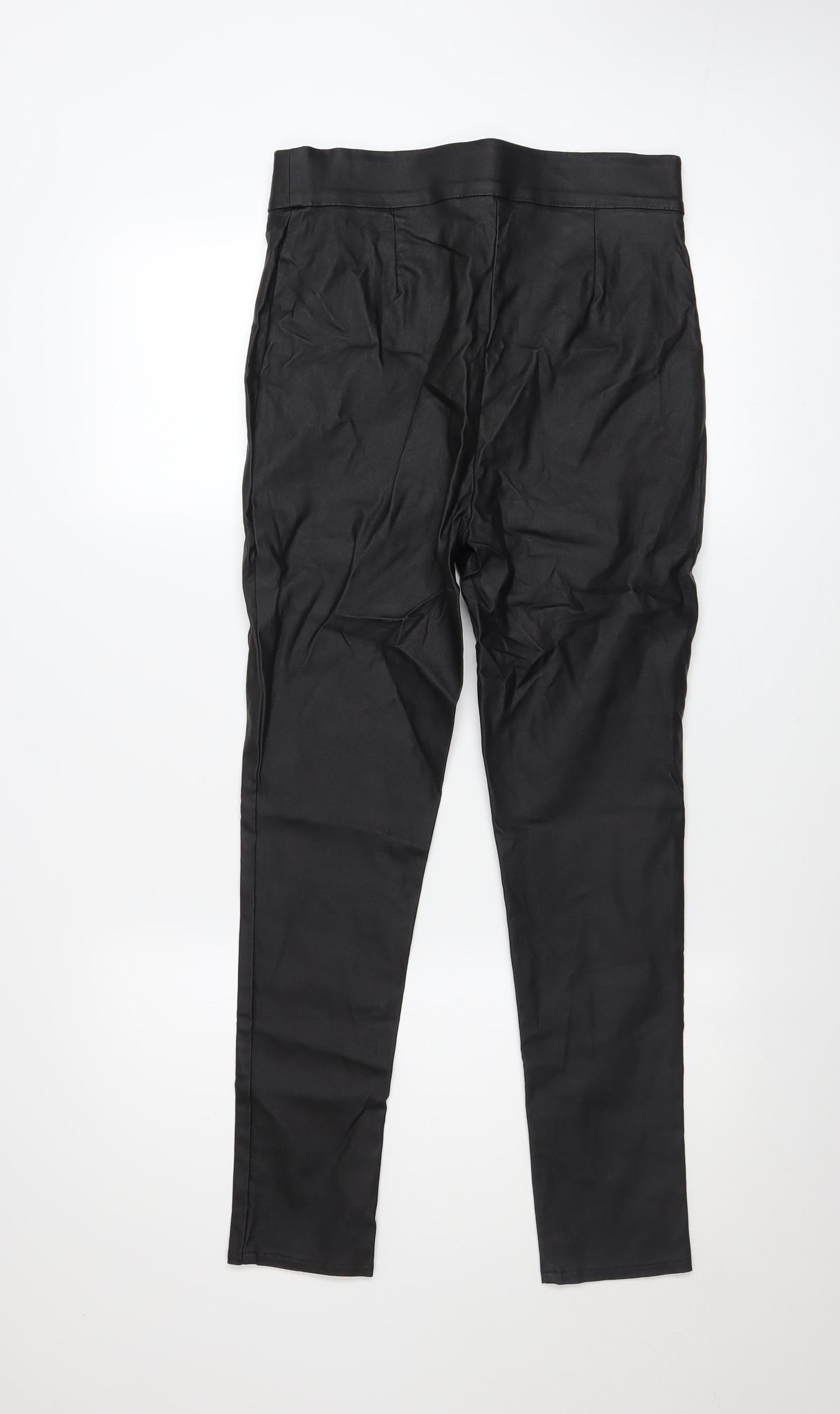 Womens UK Size 12 F&F Slim Fit Casual Party/Cocktail Black Trousers