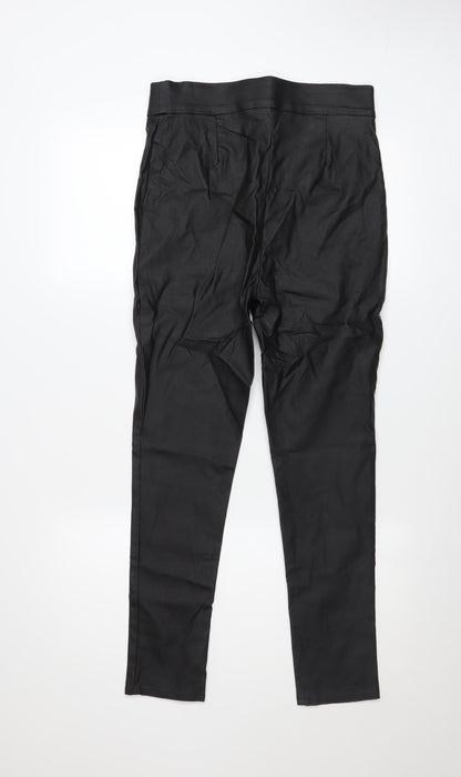 Womens UK Size 12 F&F Slim Fit Casual Party/Cocktail Black Trousers