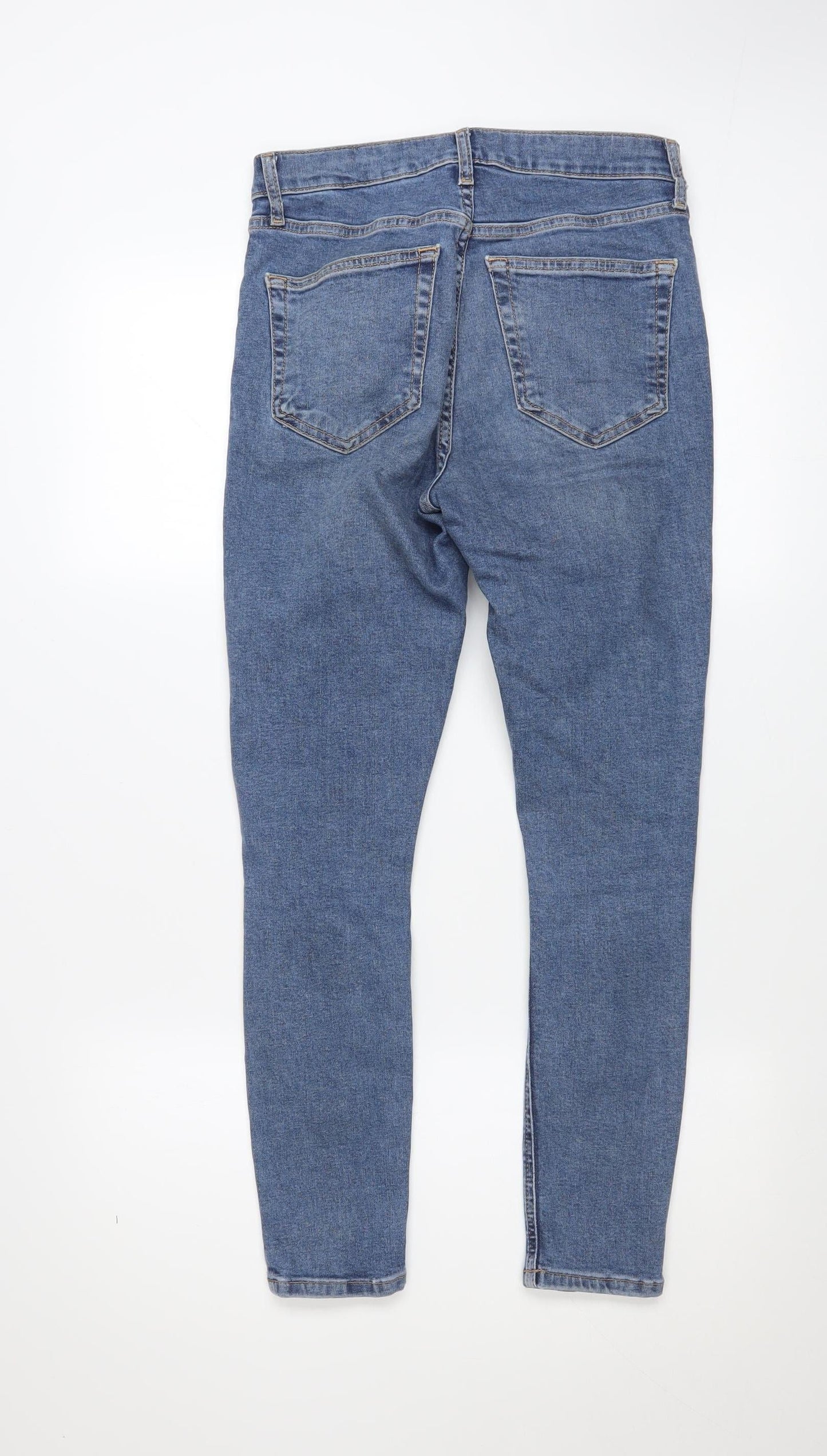 Womens UK Size 10 Topshop Slim Fit Skinny Blue Jeans