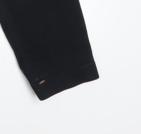 Womens UK Size M Tommy Hilfiger Black Henley Jumper