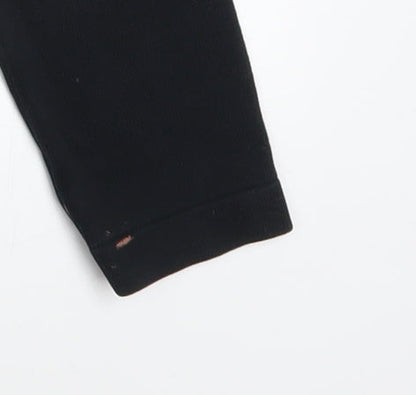 Womens UK Size M Tommy Hilfiger Black Henley Jumper