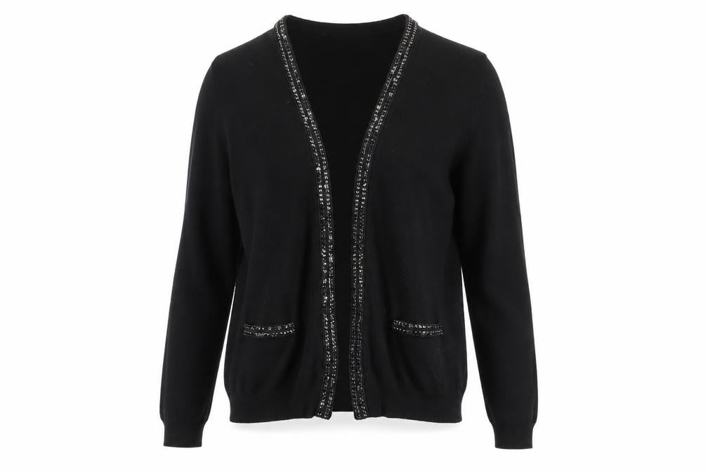 Womens UK Size 12 H&M Black Cardigan Jumper