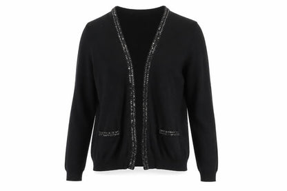Womens UK Size 12 H&M Black Cardigan Jumper