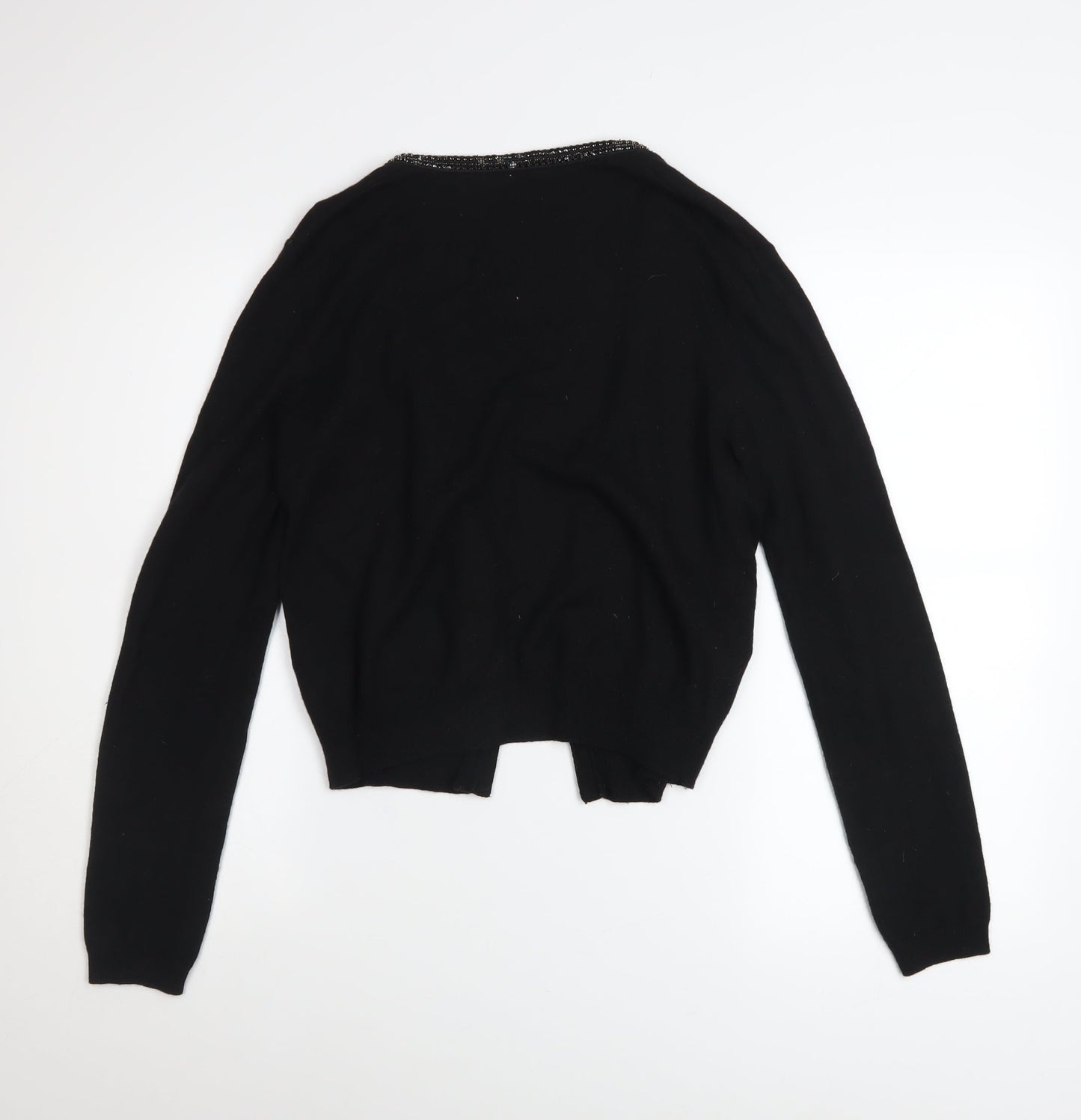 Womens UK Size 12 H&M Black Cardigan Jumper