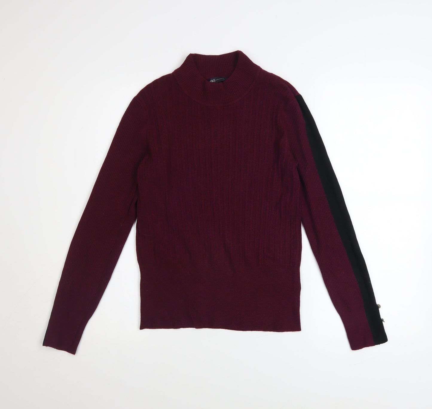 Womens UK Size 12 Marks and Spencer Purple Pullover Jumper