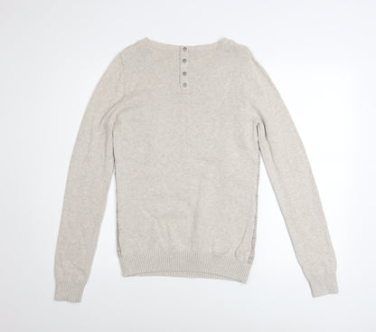 Womens UK Size 10 NEXT Beige Pullover Jumper