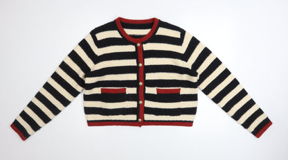 Womens UK Size L Cider Multicoloured Cardigan Jumper