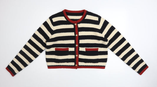 Womens UK Size L Cider Multicoloured Cardigan Jumper