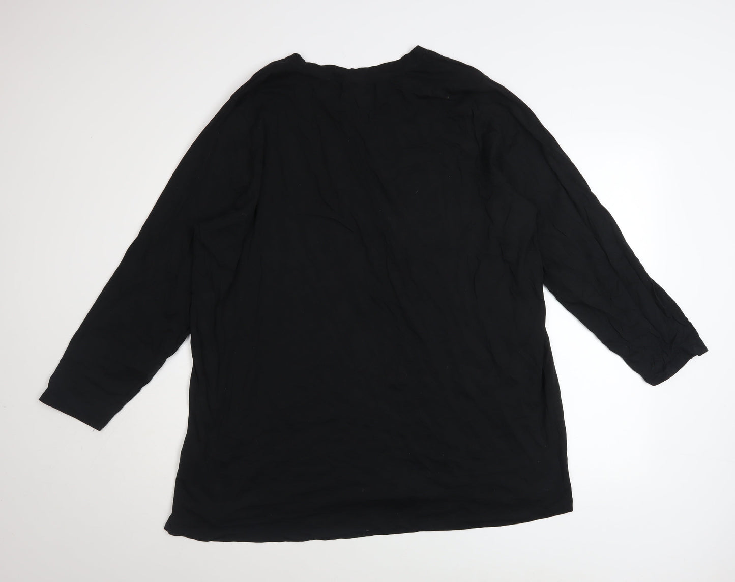 Womens UK Size 16 Noisy may Black Basic T-Shirt