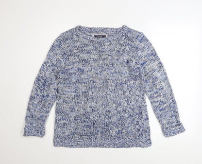 Womens UK Size 12 Maine New England Blue Pullover Jumper