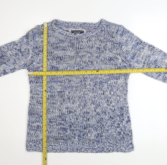 Womens UK Size 12 Maine New England Blue Pullover Jumper