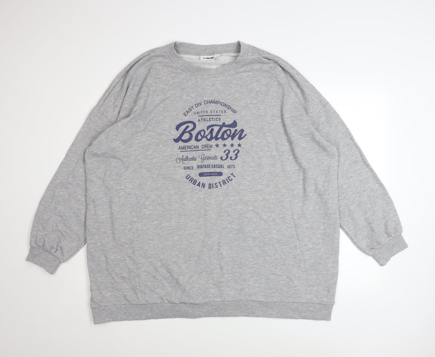 Womens UK Size 18 Noisy may Grey Pullover Sweatshirt